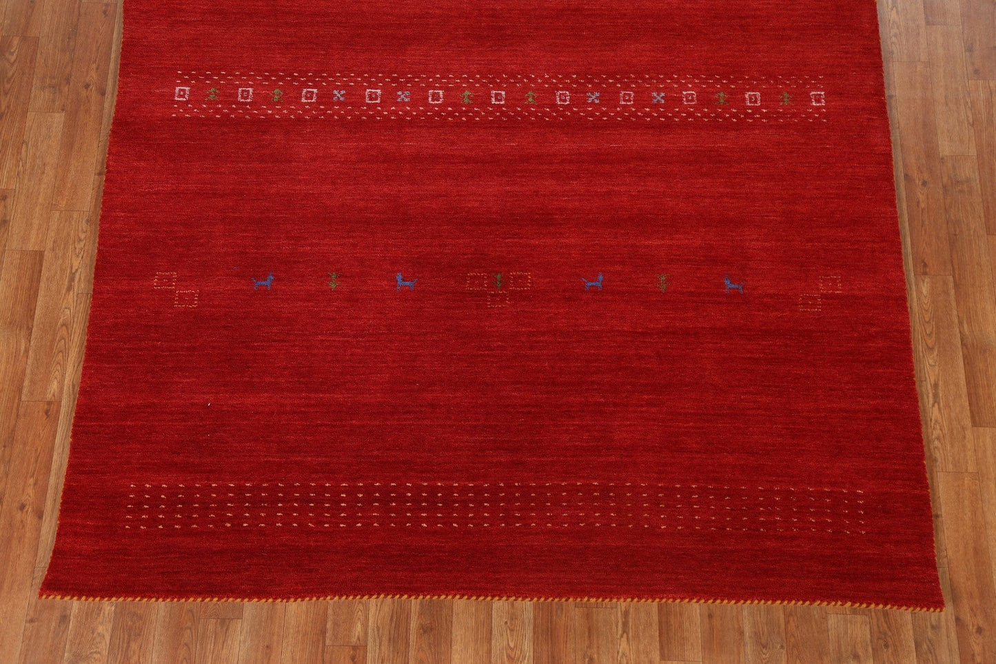 Red Tribal Gabbeh Oriental Area Rug 6x8