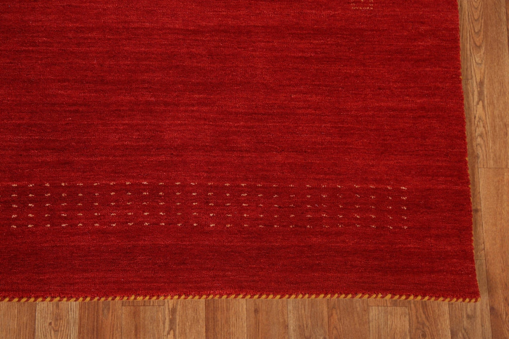 Red Tribal Gabbeh Oriental Area Rug 6x8