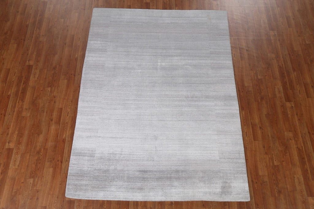 Gray Wool Gabbeh Oriental Handmade Rug 6x8