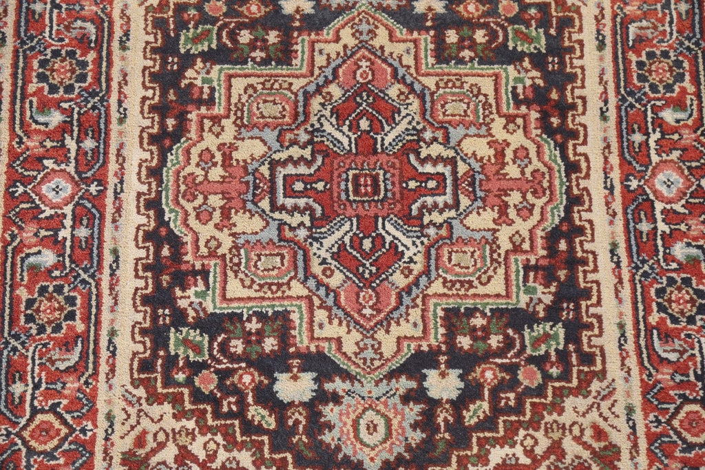 Geometric Wool Heriz Serapi Oriental Handmade Rug 4x6