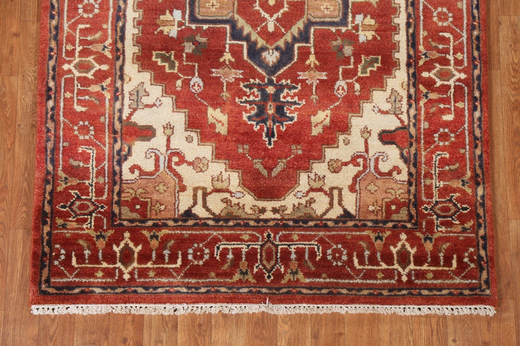 Handmade Wool Heriz Serapi Oriental Rug 4x6