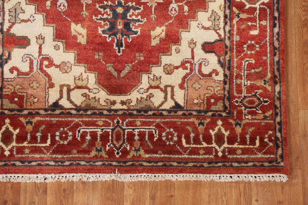 Handmade Wool Heriz Serapi Oriental Rug 4x6