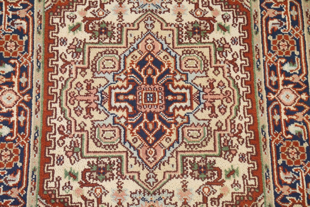 Handmade Heriz Serapi Oriental Wool Rug 4x6