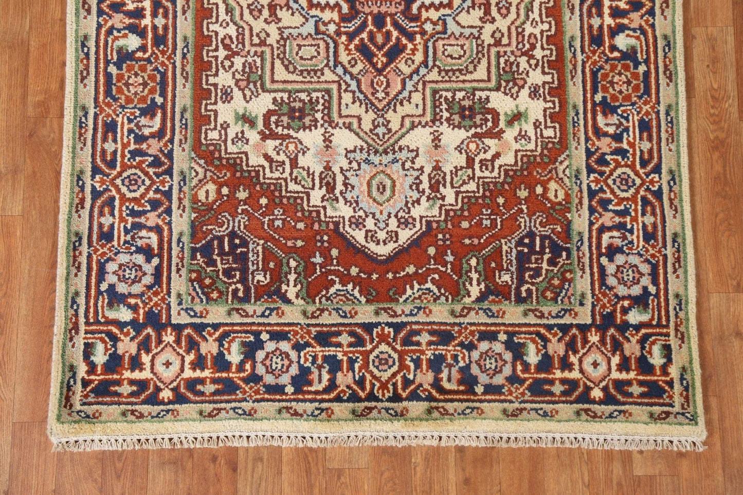 Handmade Heriz Serapi Oriental Wool Rug 4x6