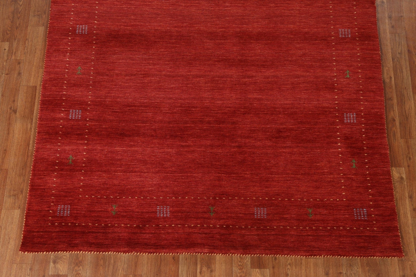 Red Handmade Gabbeh Oriental Area Rug 6x8