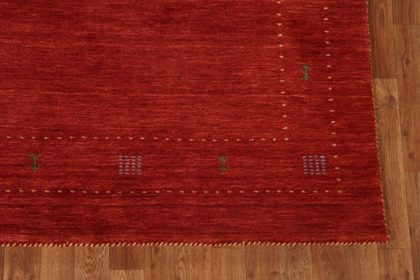 Red Handmade Gabbeh Oriental Area Rug 6x8