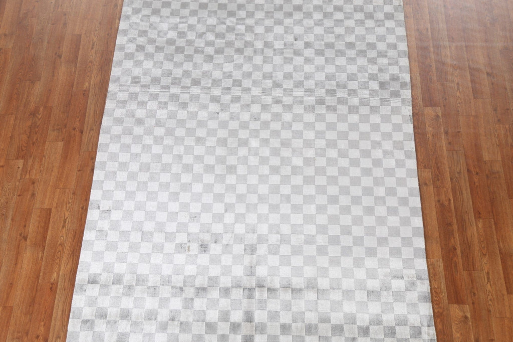 Checkered Modern Oriental Area Rug 5x8