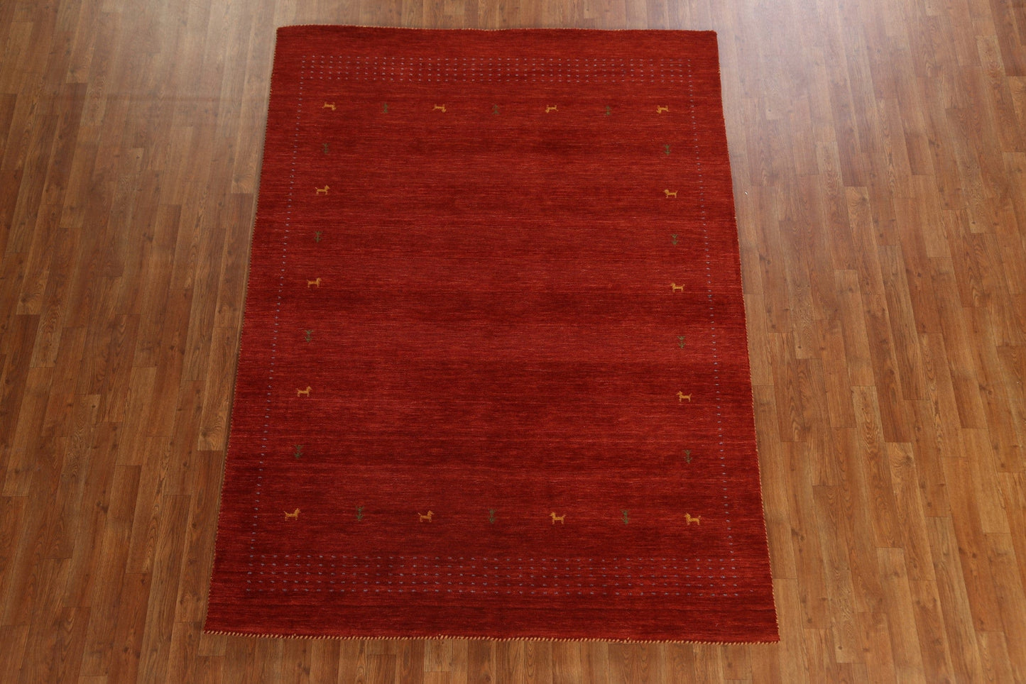 Handmade Wool Gabbeh Oriental Area Rug 6x8