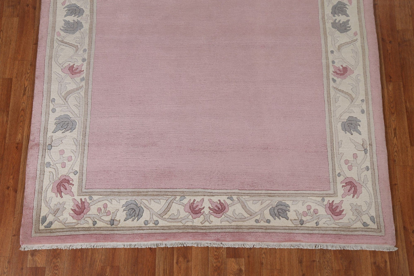 Light Pink Handmade Nepalese Oriental Wool Rug 6x8