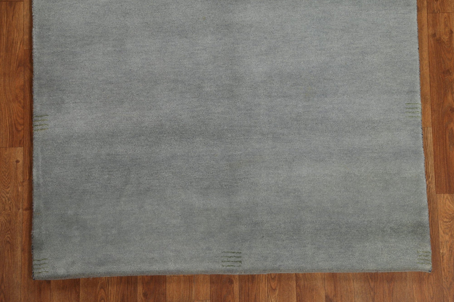 Contemporary Gray Gabbeh Oriental Wool Rug 4x6