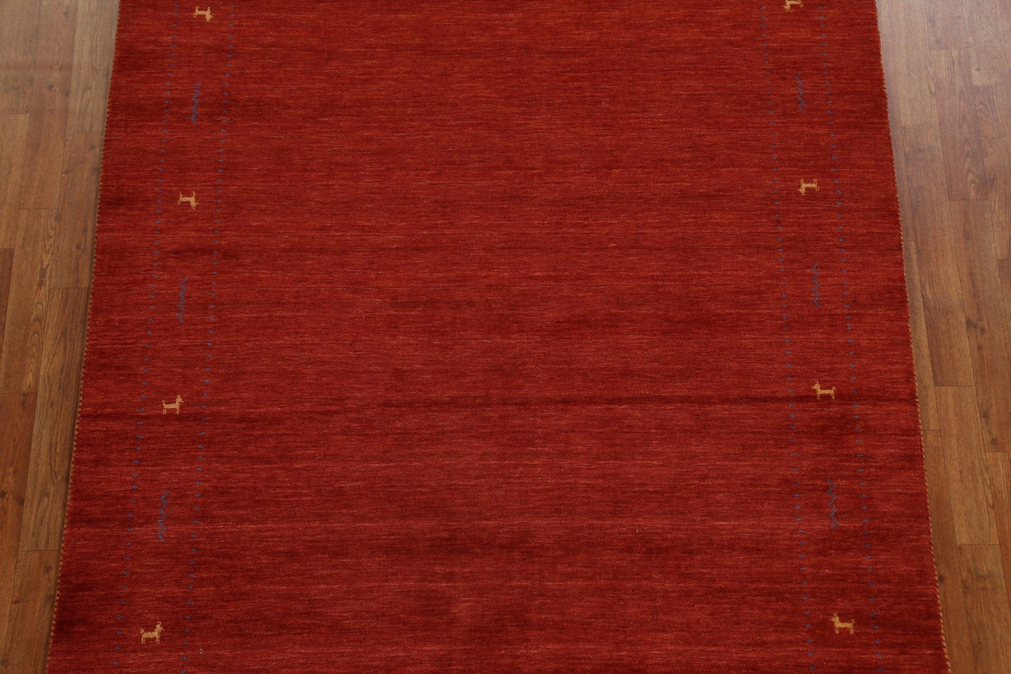 Red Wool Gabbeh Oriental Area Rug 6x8