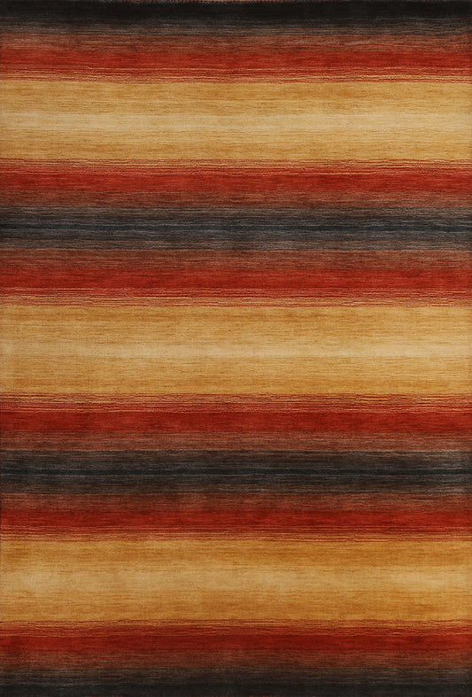 Contemporary Gabbeh Oriental Area Rug 6x8