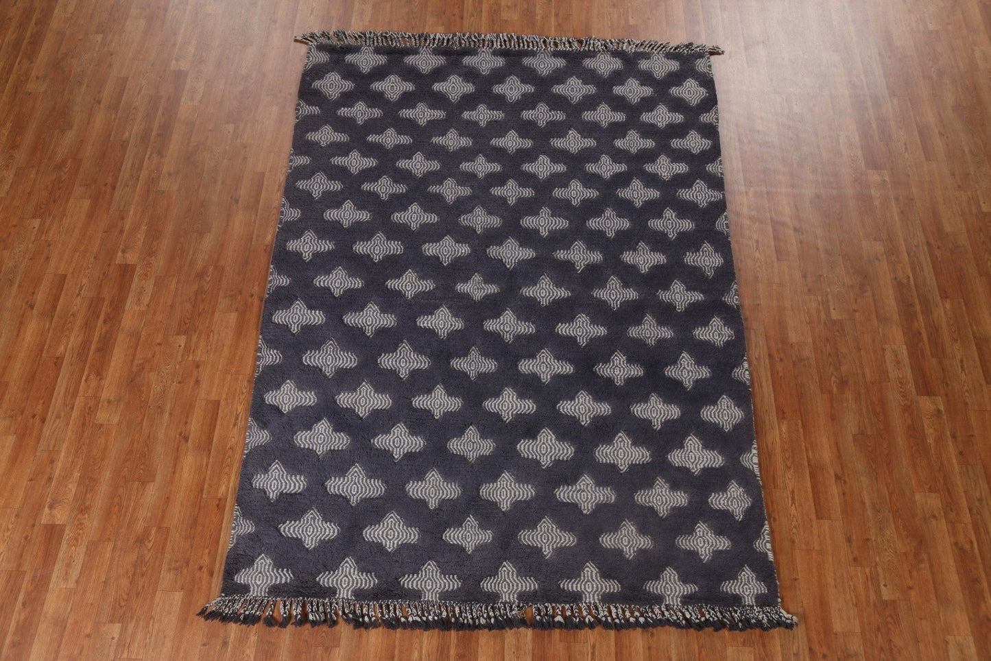 Geometric Moroccan Oriental Handmade Rug 6x8