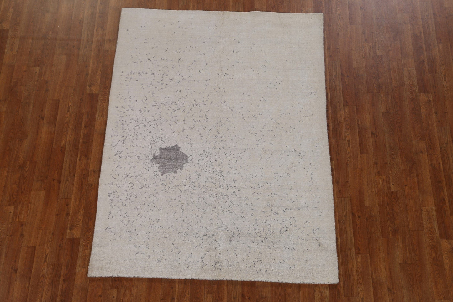 Hand-Knotted Wool Abstract Oriental Area Rug 5x6