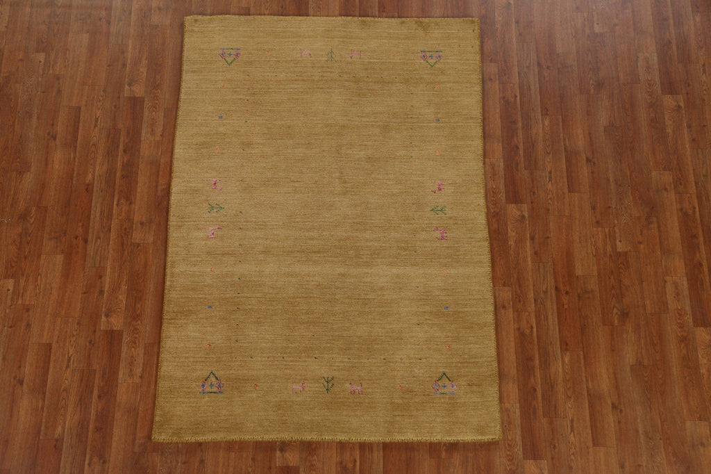 Handmade Gabbeh Oriental Wool Rug 4x6