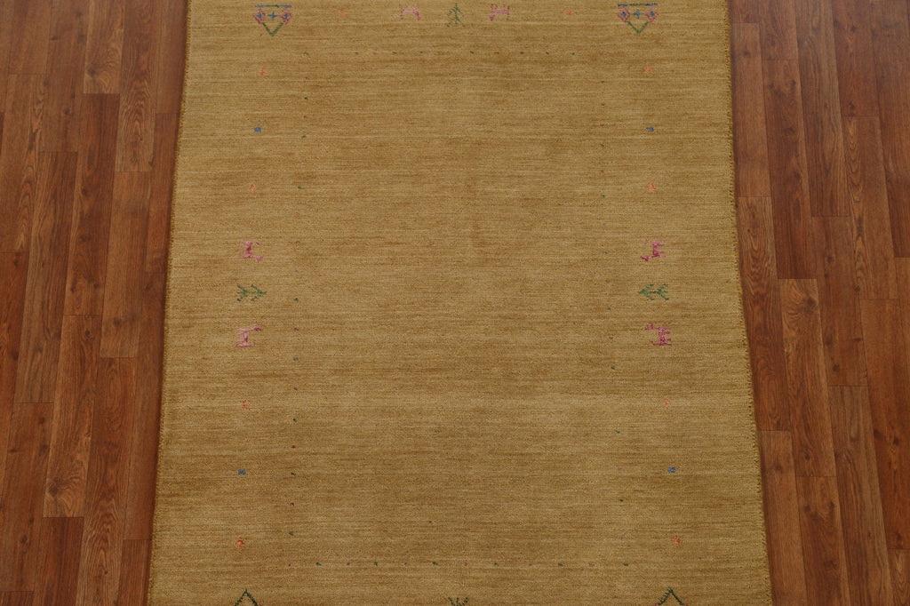 Handmade Gabbeh Oriental Wool Rug 4x6