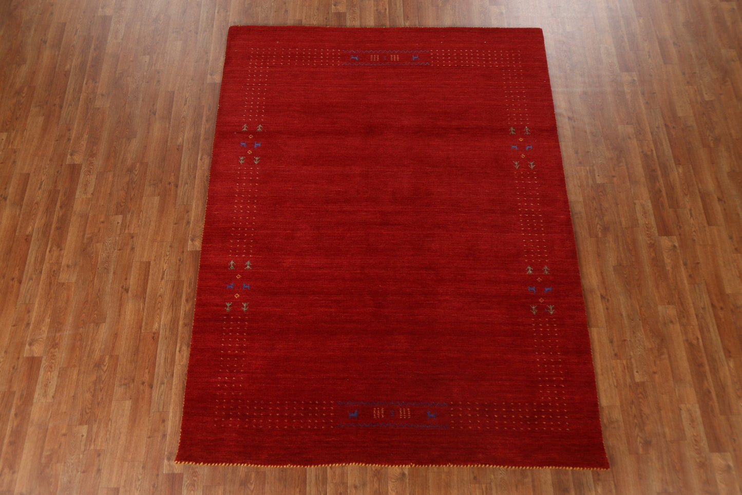 Red Tribal Gabbeh Oriental Area Rug 6x8