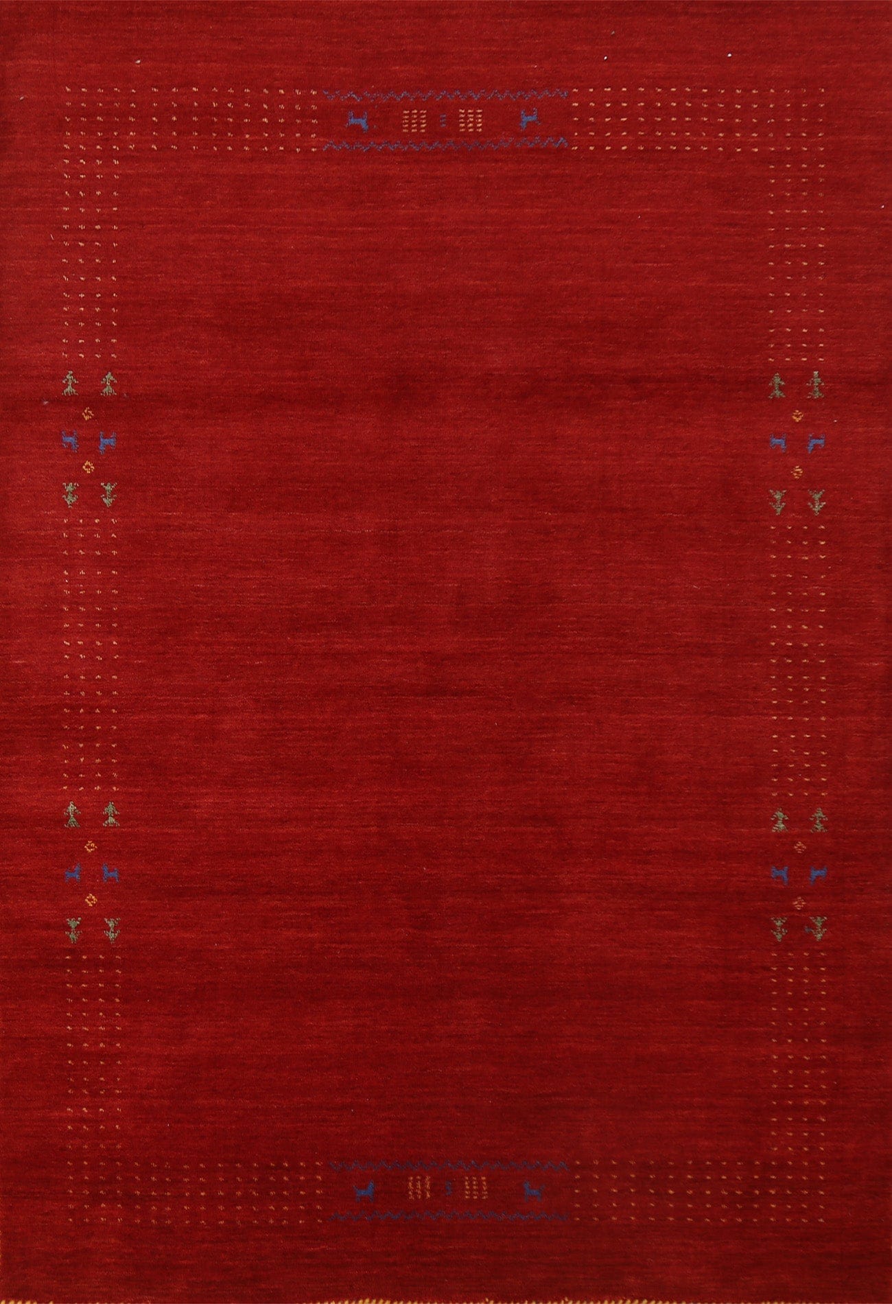 Red Tribal Gabbeh Oriental Area Rug 6x8