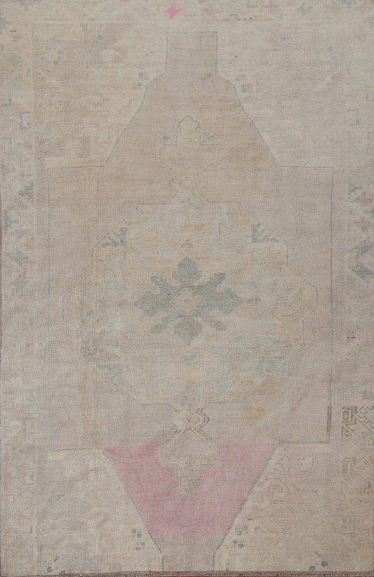 Antique Look Anatolian Turkish Area Rug 4x7