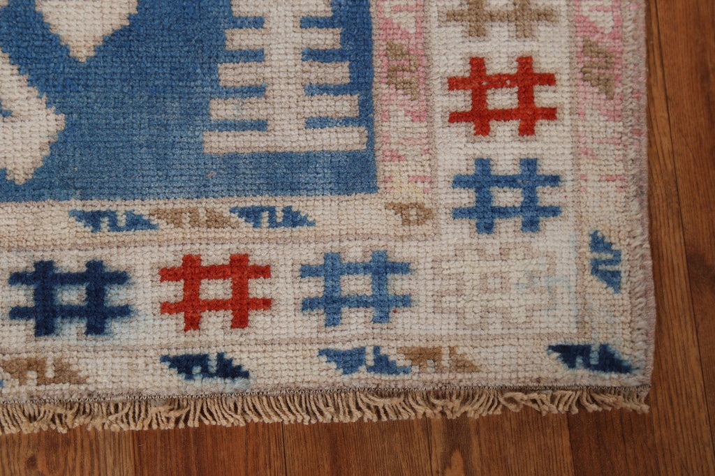 Vintage Geometric Anatolian Turkish Wool Rug 3x4