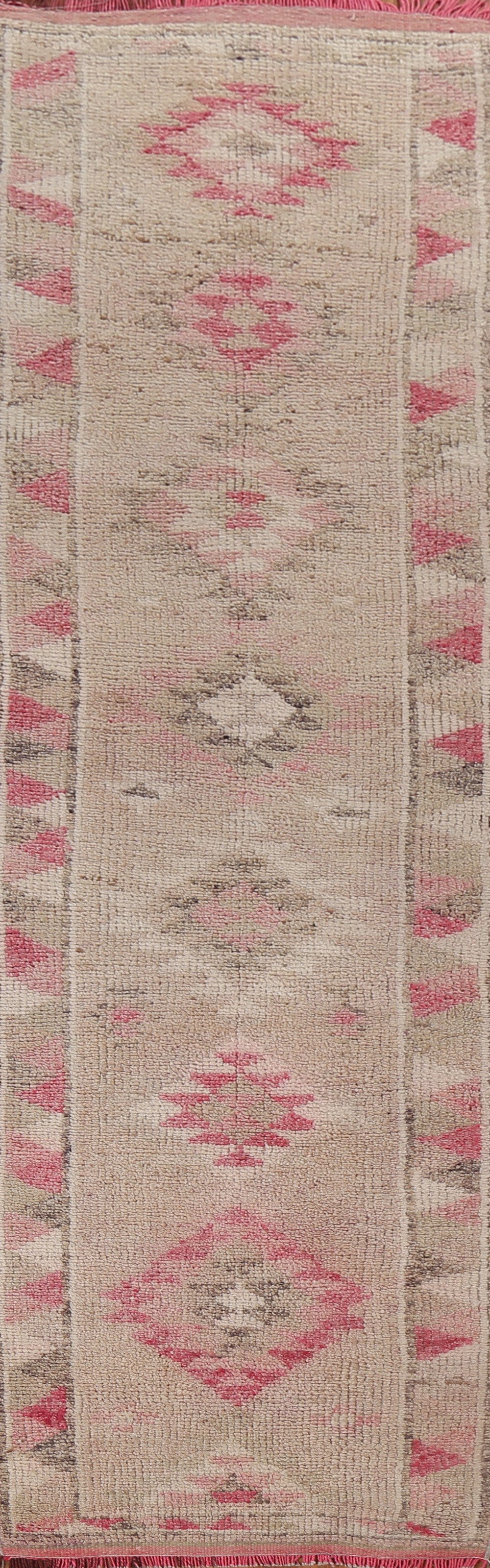 Antique Look Oushak Turkish Runner Rug 3x11