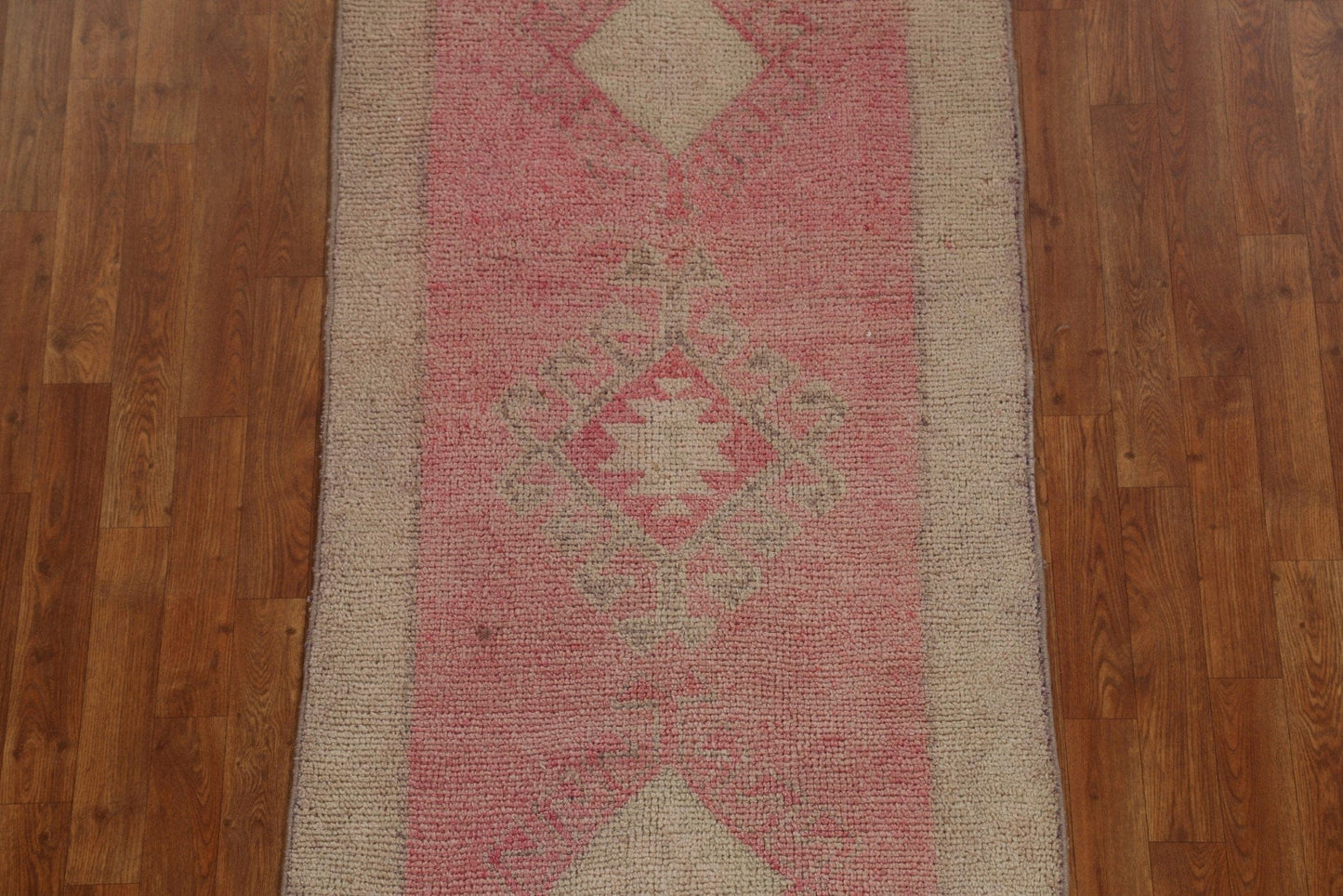 Antique Look Oushak Turkish Runner Rug 3x12