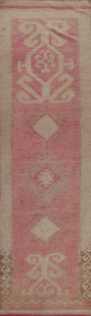 Antique Look Oushak Turkish Runner Rug 3x12