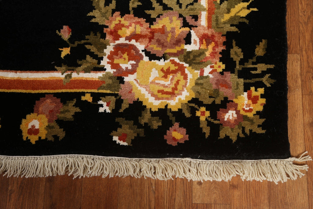 Vegetable Dye Aubusson Oriental Area Rug 4x6