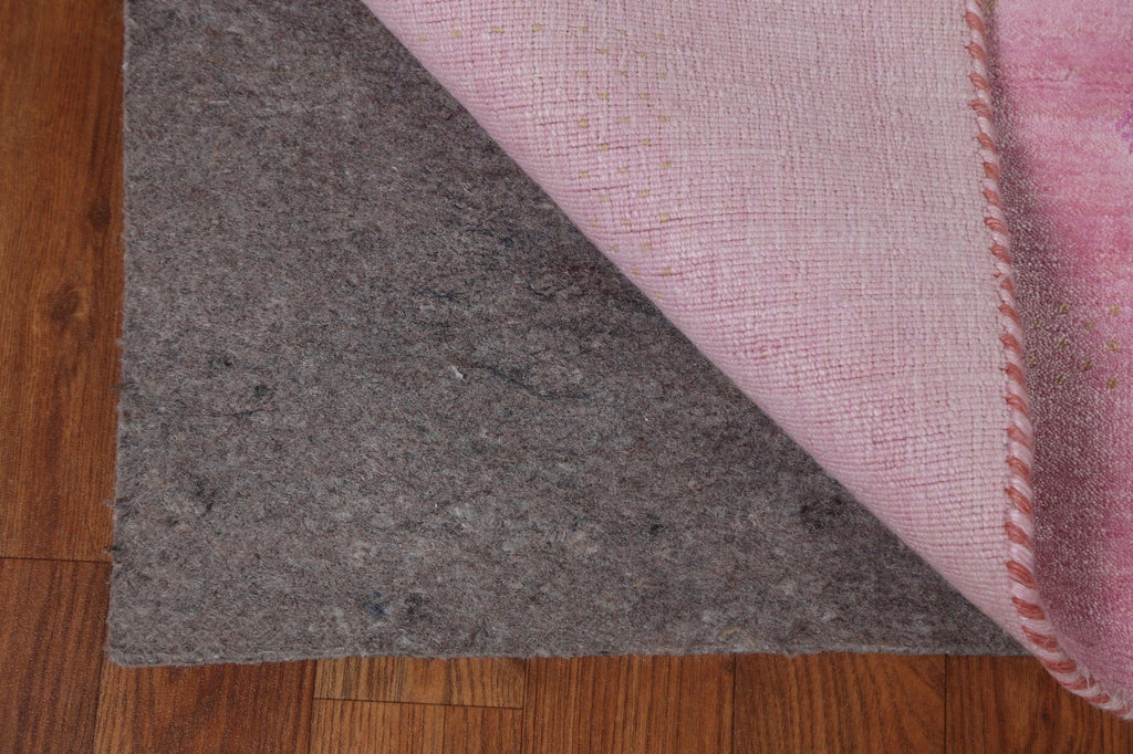 Pink Geometric Gabbeh Oriental Area Rug 5x6