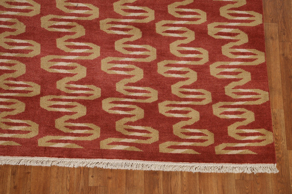 Geometric Wool Abstract Oriental Area Rug 8x10