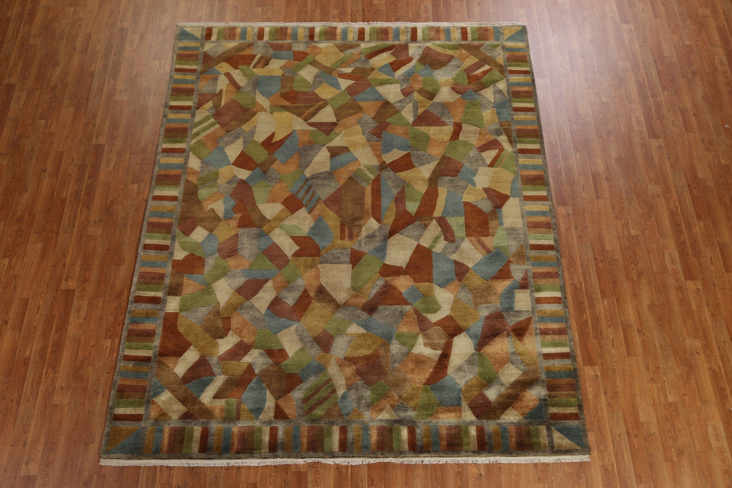 Hand-Knotted Wool Nepalese Oriental Area Rug 8x10