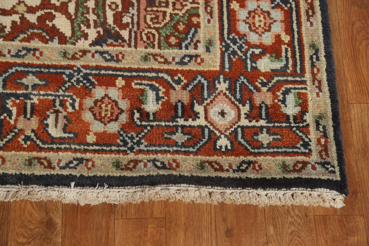 Hand-Knotted Heriz Serapi Oriental Area Rug 4x6