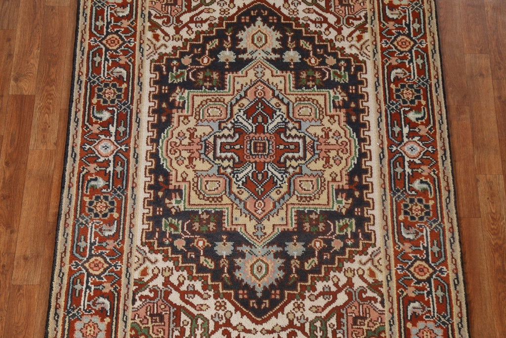 Geometric Heriz Serapi Oriental Area Rug 4x6