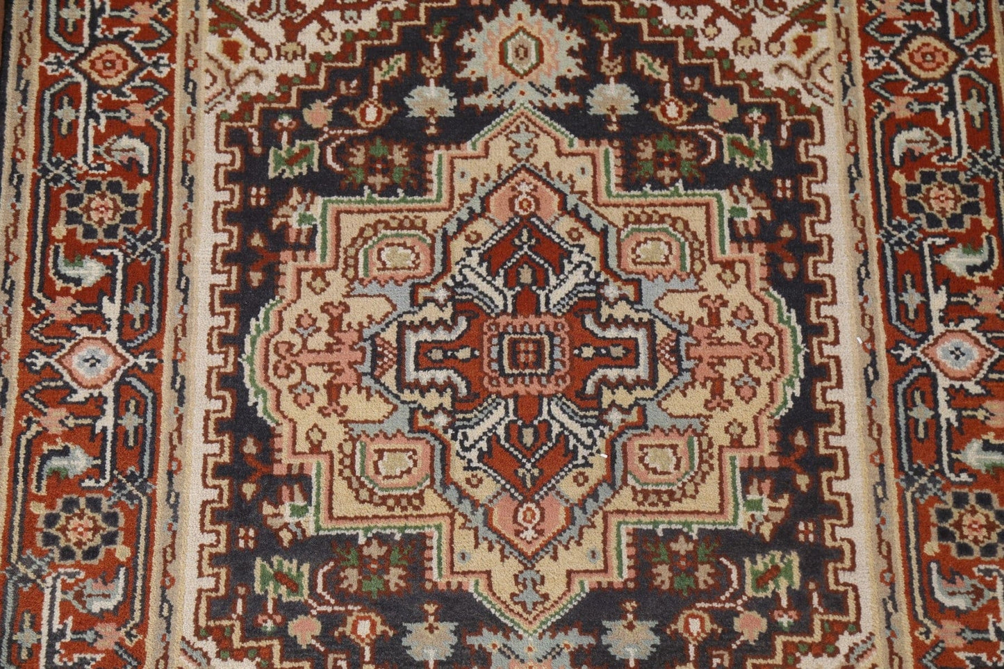 Geometric Heriz Serapi Oriental Area Rug 4x6