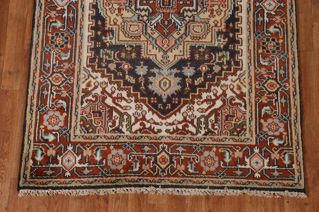 Geometric Heriz Serapi Oriental Area Rug 4x6