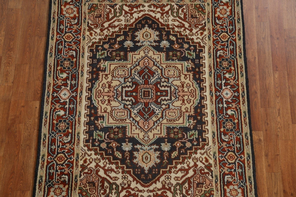 Geometric Heriz Serapi Oriental Area Rug 4x6