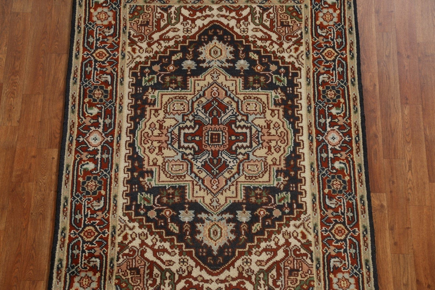 Geometric Heriz Serapi Oriental Area Rug 4x6