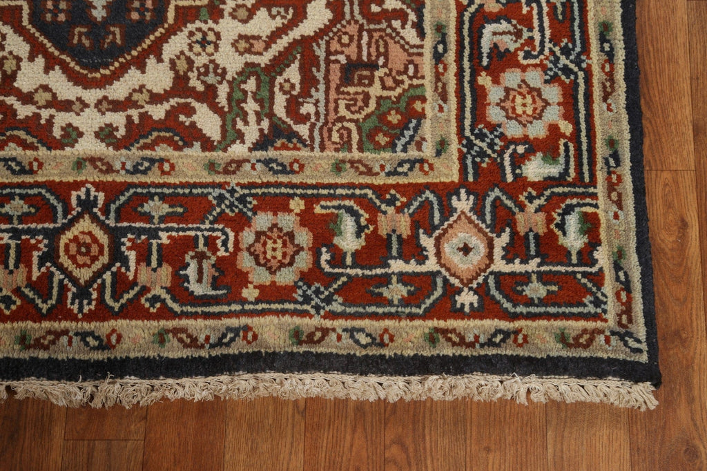 Geometric Heriz Serapi Oriental Area Rug 4x6