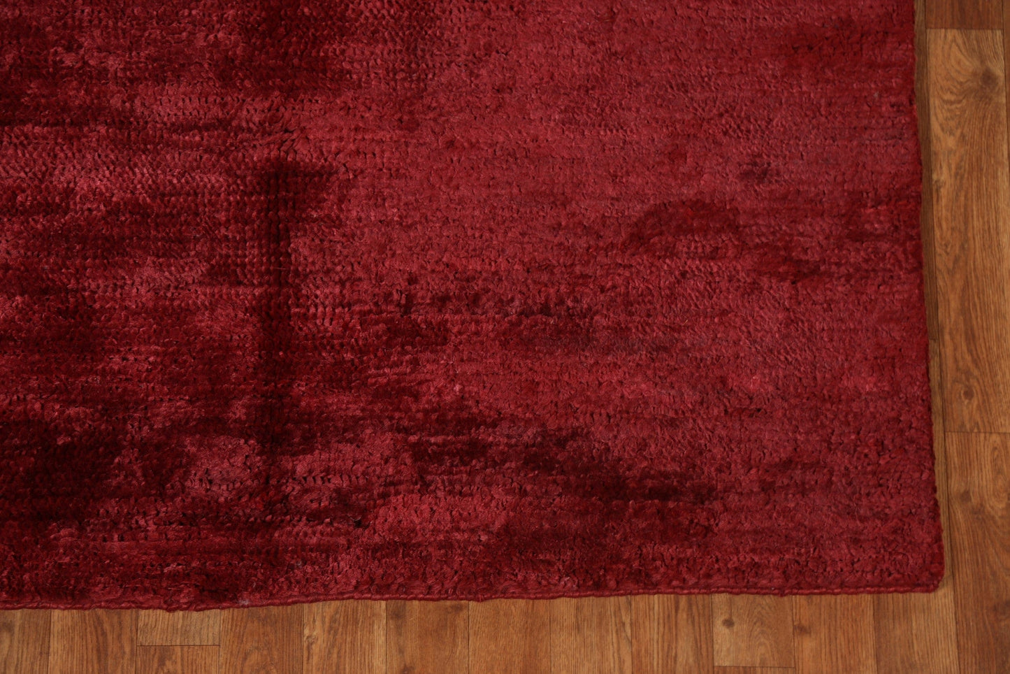 Red Wool & Jute Contemporary Oriental Rug 5x8