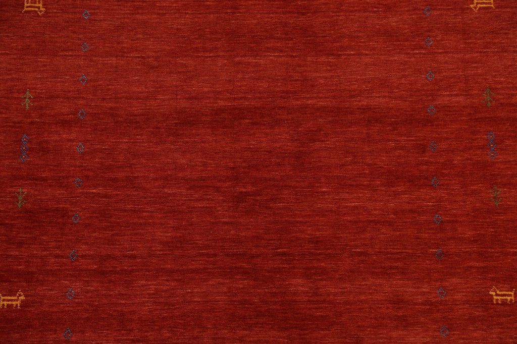 Red Gabbeh Oriental Handmade Rug 6x8