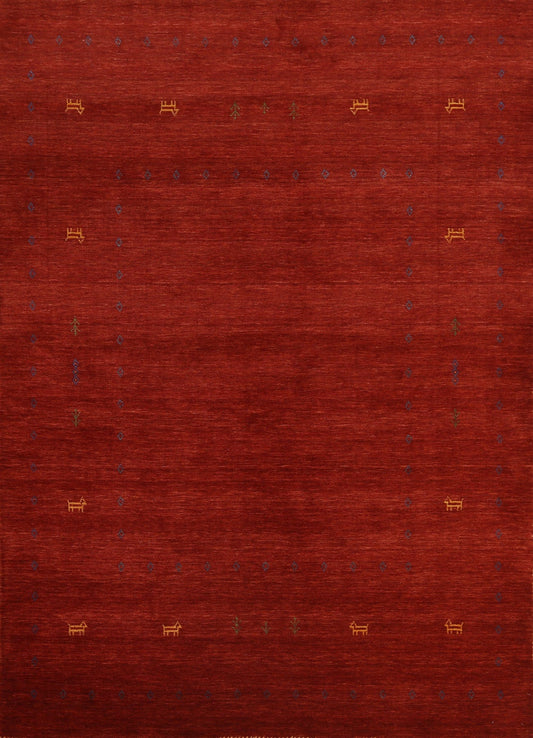 Red Gabbeh Oriental Handmade Rug 6x8