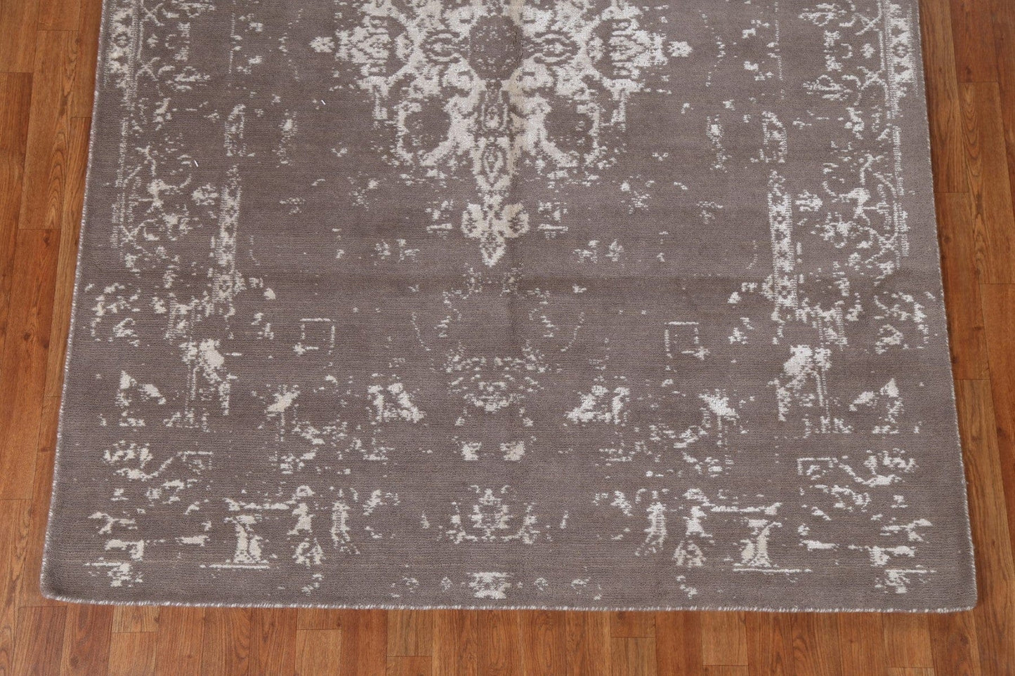 Hand-Knotted Wool & Silk Abstract Oriental Area Rug 6x8