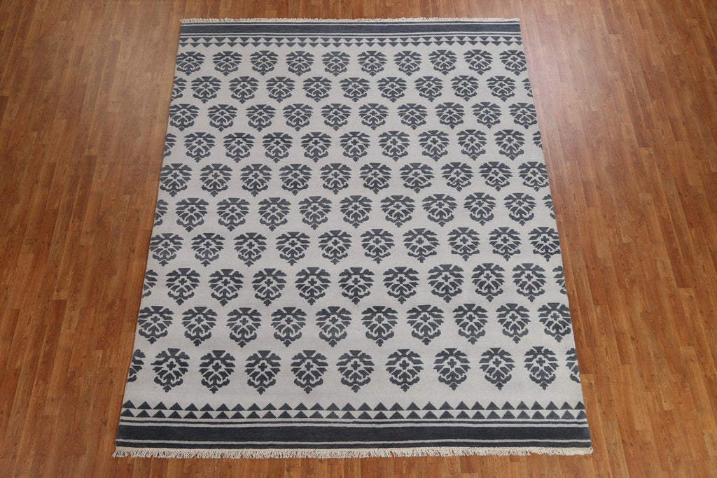 All-Over Wool Abstract Oriental Area Rug 8x10