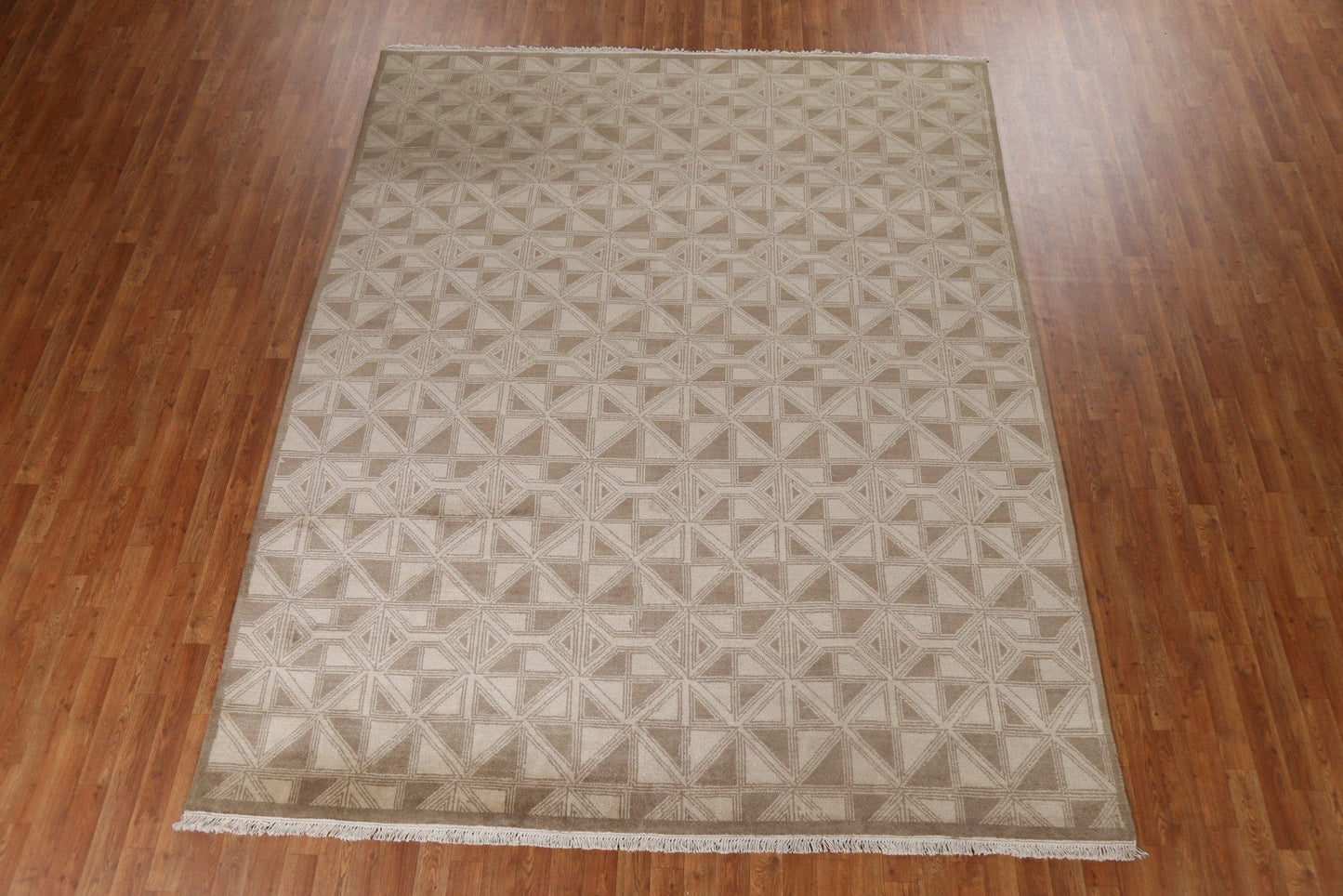 All-Over Wool Abstract Oriental Area Rug 8x10