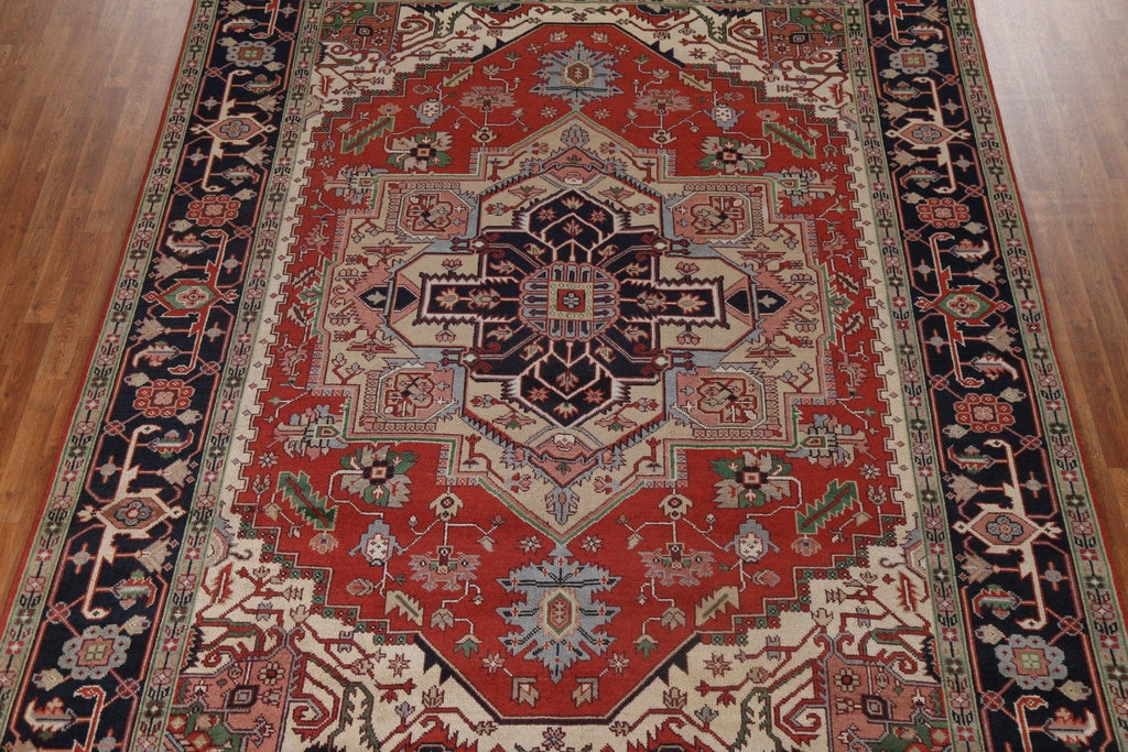 Geometric Heriz Serapi Oriental Area Rug 9x12