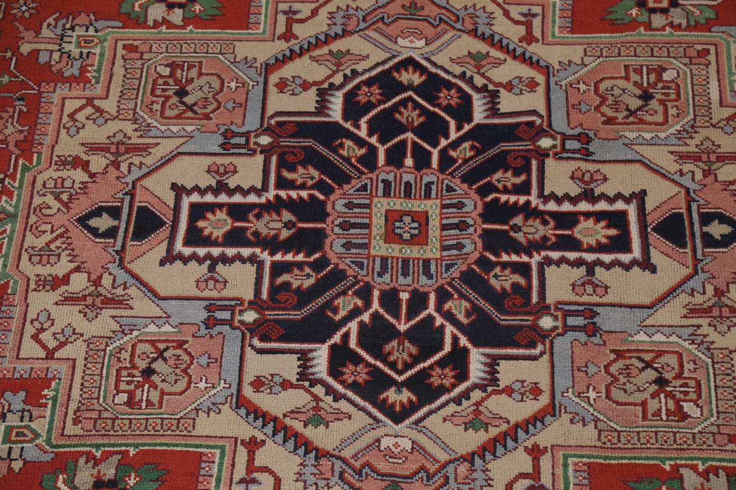 Geometric Heriz Serapi Oriental Area Rug 9x12