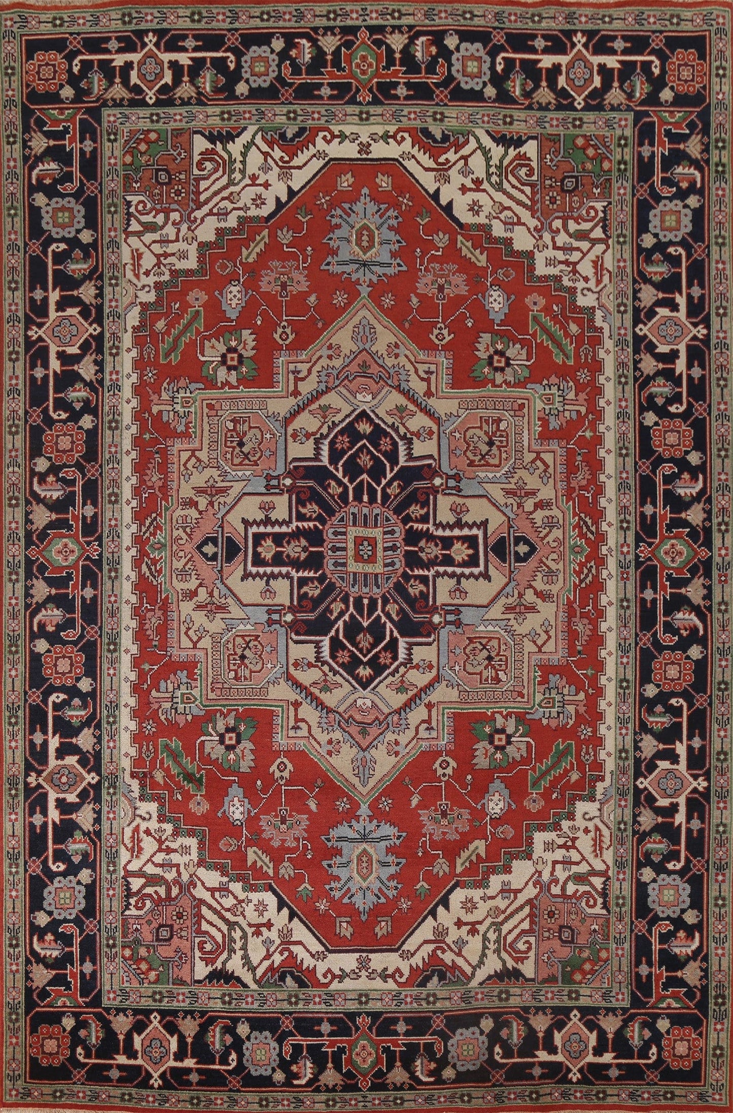 Geometric Heriz Serapi Oriental Area Rug 9x12