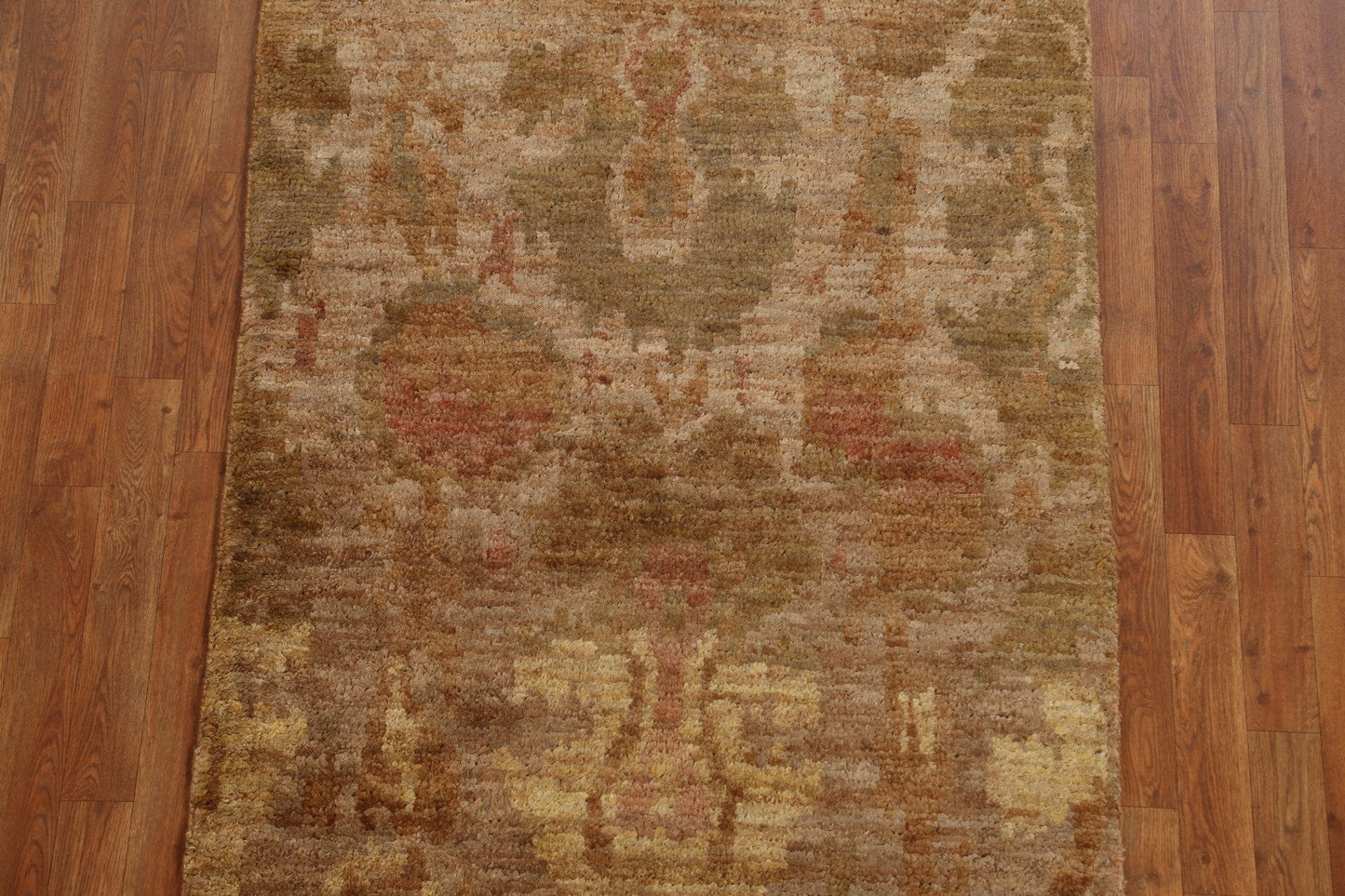 Hand-Knotted Abstract Wool & Jute Oriental Rug 4x5