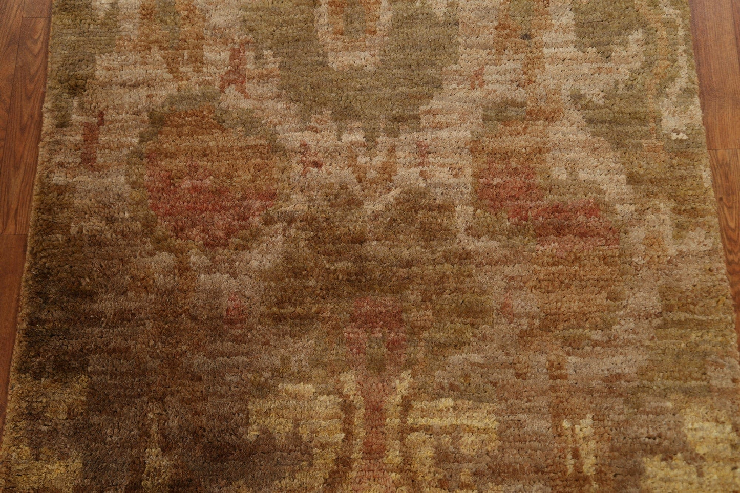 Hand-Knotted Abstract Wool & Jute Oriental Rug 4x5