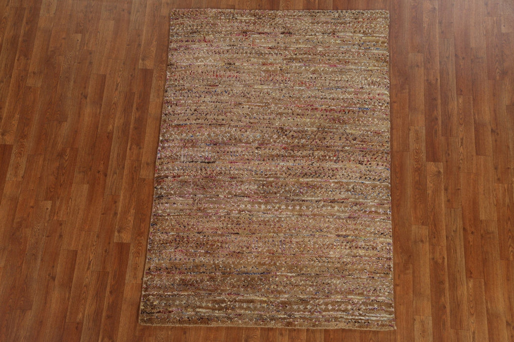 Handmade Abstract Oriental Area Rug 4x6